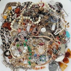 2lb. Craft Junk Broken Jewelry Lot